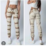 Talentless  Tiger Wash Mocha Jogger Sweatpants Size Small Photo 1