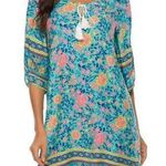 Halife Tassel Tie Neck Tunic Dress Size L Photo 0