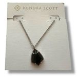 Kendra Scott Black Pendant Necklace NWOT Photo 0
