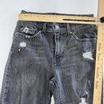 Levi's  Jeans Womens 25 Grey Denim 721 High‎ Rise Skinny Ankle Raw Hem Distressed Photo 4