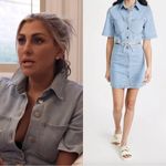 Rag and Bone Liquid Miramar Denim Mini Dress S Photo 3