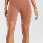 Gymshark Rest Day Seamless Cycling Shorts Women's Medium Coffee Brown Biker Photo 0