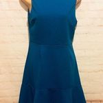 Love...Ady  blue low scoop back skater dress ruffle Medium Photo 0