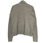Survival Women’s Size L Gray Twisted Cable Front Mock Neck Sweater Size L Photo 2