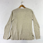 Ann Taylor  Cardigan V Neck Open Front Tight Knit Long Sleeve Medium Off White Photo 1