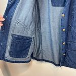 TravelSmith Utility Vest Blue Denim Buttons Pockets Fishing Hiking Women's Large Photo 14