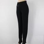 Athleta Bogner Ski Pants Black Stirrup Zip Pocket Women's Size Large Vacation Trendy Photo 5