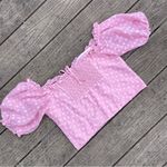 Privacy Please  by Revolve Girly Heart Jacquard Coquette Puff Sleeve Crop Top Photo 8