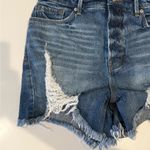 Good American  Bombshell Cutoff Jean Shorts Distressed Size 6 / 28 Blue Denim 646 Photo 4