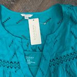 Sonoma  Women’s 1X‎ Teal Sleeveless Blouse W Matching UnderTank top NEW Photo 1
