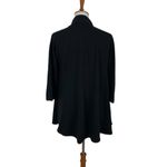 John Mark  Jacket Small Black Zip Up Blazer Classic Career Chic Stretch Photo 4