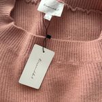 Line and Dot  Sweater Dress - Women's Small Pink Knit Balloon Sleeve NWT Photo 2