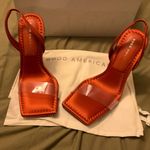 Good American  Slingback Ombre Heel
Satin Clear/Crystal Sandal - Size 4 Photo 1