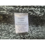 Boutique Lumiere Womens Black Oversized Open Front Draped Sweater Vest sz L Minimalist Photo 4