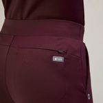 FIGS Tena FORMx Slim Tapered Scrub Pants in Burgundy, Size Large Photo 5