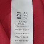 ASOS DESIGN Curve Batwing Twist Front Midi Skater Dress In Raspberry Size 14 Photo 8