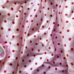 Candie's Red & Pink Polka Dot floral Lace Trim with sequins & beads Camisole tank top Photo 2