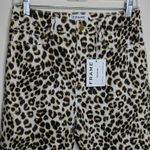 frame denim Frame Ali Leopard High Rise Cigarette Jeans Skinny Crop Animal Print 28 New/Flaw Photo 3