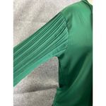 Walter Baker Walter Baker Green Tie Neck Pleated Sleeve Blouse Women's Chic Office Holiday L Photo 10