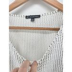 Adrianna Papell  Women's XL Polka Dot Ruffle Sleeve Tie Front Blouse Top Photo 1