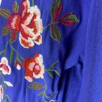 Altar'd State Altar’d State Royal Blue Floral Bell Sleeve Mini Dress Woman’s Size Medium Photo 5