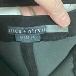 Alice + Olivia Black Lamb Skin Suede Leather Front Zip Leggings Sz.10 Photo 10