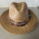 Bonanza Hats Turquoise Feather Coastal Cowgirl Boho Chic Western Festival Hat Tan Photo 2
