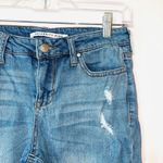 Celebrity Pink Dalton Medium Wash Destructed Crop Straight Leg Jeans Photo 2
