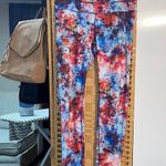 Athleta Red and Blue Tie-Dye Leggings Photo 0