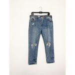 Anthropologie Pilcro The Heritage Boyfriend Jeans Size 28 Mid Rise Crop Distress Photo 3