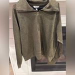 Spanx  AirEssentials Shine Half Zip Black Gold Pullover Sweatshirt Top 1X NEW Photo 4