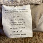 Oh Baby by Motherhood maternity capris light khaki/cream size M w/ tummy panel Photo 3