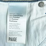 Paige Denim Jean Shorts Size 29 Blue Distressed Studded Raw Hem Paxton Stretch Photo 5