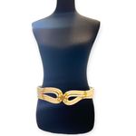 Roberto Cavalli Vintage 80's  M / 37"  Woven Braided Gold Accent Wide Belt Photo 1