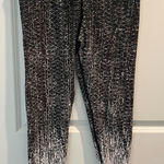 Adidas  Black and White Cropped Pants Photo 0