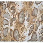 See and Be Seen Ladies L Brown Tie Front Sexy Snakeskin Blouse Top Short Sleeve Size L Photo 7