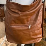 Gianni Conte Classic Tan Leather Shoulder Bag Brown Photo 1