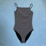Topshop -`♡´- Free! NWT  Metallic Rainbow Stripe Bodysuit Photo 1