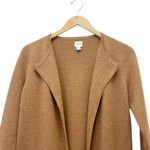 J.Crew Vanessa Sweater-Jacket Tan Camel Open Front Blazer Cardigan Size XXS Photo 4