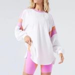 l*space Revolve X L To The Limit Pink & Orange Oversized Pullover Tee - Small Photo 2