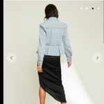 Veronica Beard  Jayla Peplum Denim Jean Jacket Size Small Photo 2