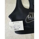 Nike  Pro DRI-FIT Sports Bra Medium Support Racerback‎ Black White Size M Photo 6