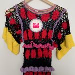 CeliaB Ambra Embroidered Midi Dress Black Womens XS Photo 6