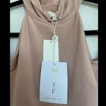 WAYF Twin Flame Nude Cold Shoulder High Neck Midi Dress Large NEW Photo 5