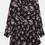 ZARA Floral Print Ruffle Flowy Mini Tie Dress Photo 3