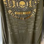 Harley Davidson Harley-Davidson Top Army Green Women’s Long Sleeves Sequin Logo Tee Sz XL EUC Photo 5