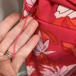 Talbots Size 16 Belted Midi Shirt Dress Chrysanthemum Floral Print Fit & Flare Photo 5