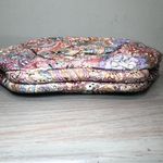Source Unknown Vintage 1980s Quilted Painted Leather Paint‎ Splash Purse Handbag Multicolor Photo 2