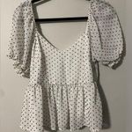 Dee Elly  Polka Dot Peplum Top Photo 0
