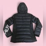 Tommy Hilfiger  Black Puffer Jacket Womens S Quilted Hooded Packable Winter. Photo 2
